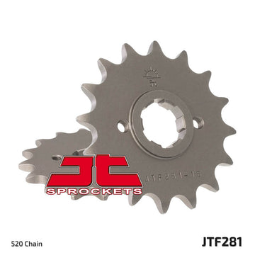 Honda XL 500 S [JT Sprockets] - Standard steel pinion at the front