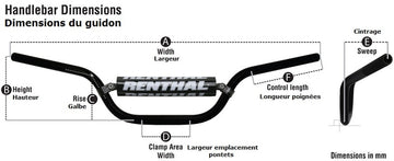 Ktm Sx-F 250 [RENTHAL] - Manubrio Twinwall 997 RC/Honda CRF/Kawasaki KX-KXF