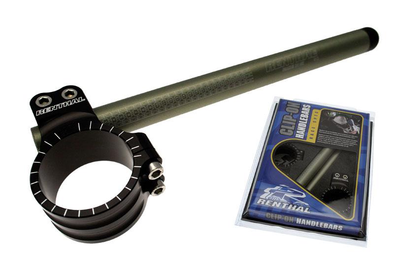 KTM 1190 RC 8 R [2010-2013] - Manubrio clip-on originale Ø51mm altezza +0mm offset +40mm/7° nero