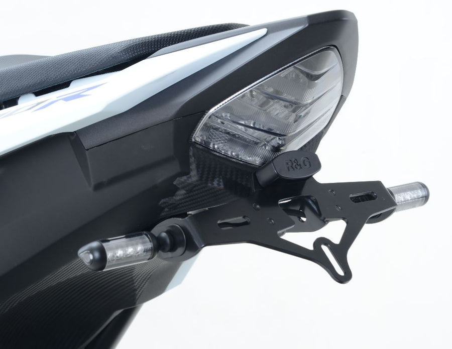 Honda CBR 500 R ABS PC62 [2019-2023] - Support de plaque d'immatriculation avec éclairage de plaque d'immatriculation