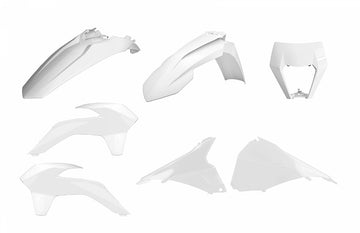 KTM 500 EXC [2014-2016] - Enduro Restyling Plastik-Kit Weiß KTM EXC