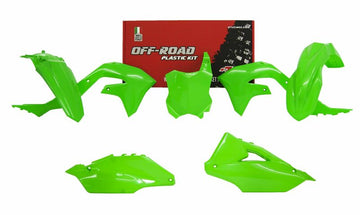 Kawasaki Kx 250 [RACETECH] - Kit plastique vert fluo Kawasaki KX450F