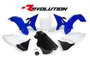 Yamaha YZ 125 (CE 13) [2004] - Kit Plastique Revolution avec Réservoir Couleur OEM Bleu/Blanc/Noir Yamaha YZ125/250