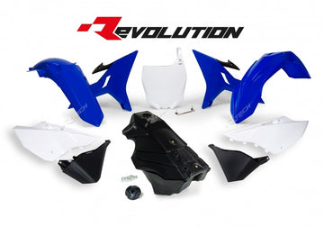 Yamaha YZ 125 (CE 10) [2003] - Revolution Plastik-Kit mit Tank OEM-Farbe Blau/Weiß/Schwarz Yamaha YZ125/250