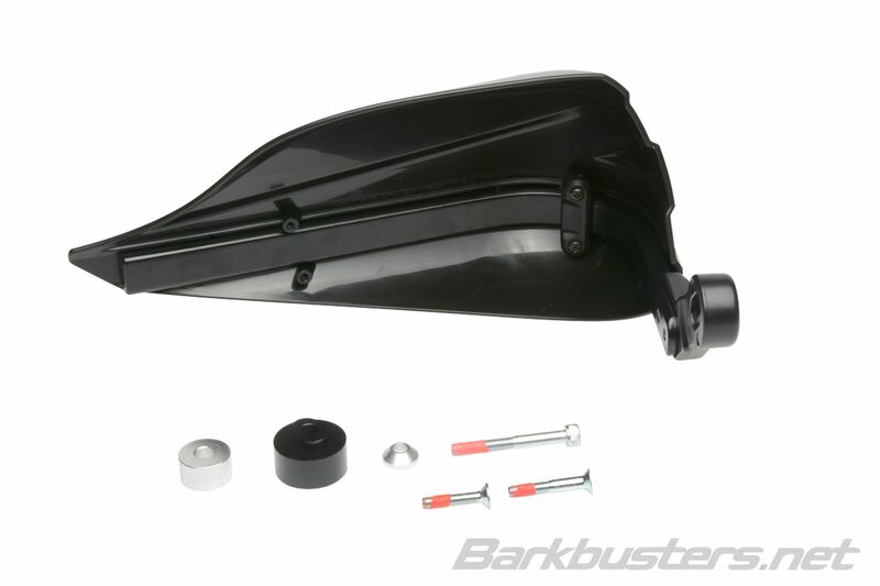 Ktm 390 Duke [BARKBUSTERS] - Ensemble Storm Hanguads Support de serrage à point unique - Extrémité de guidon noir