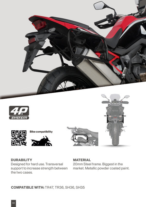 Suzuki V-Strom 1000 Abs [SHAD] - Kit de montage système 4P (latéral)