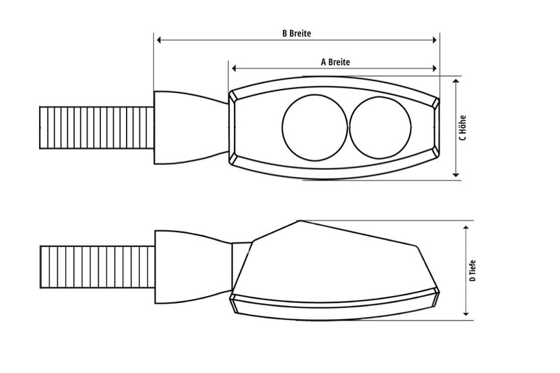 Yamaha Tenere 700 DM09 [HIGHSIDER] - LED Rück-, Bremslicht und Blinker Kombination