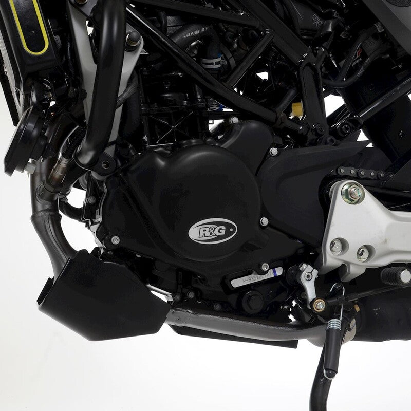 Husqvarna SVARTPILEN 125 [2021-2023] - Race Series Left Crankcase Cover Protector (Ignition) - Black Husqvarna Svartpilen 125