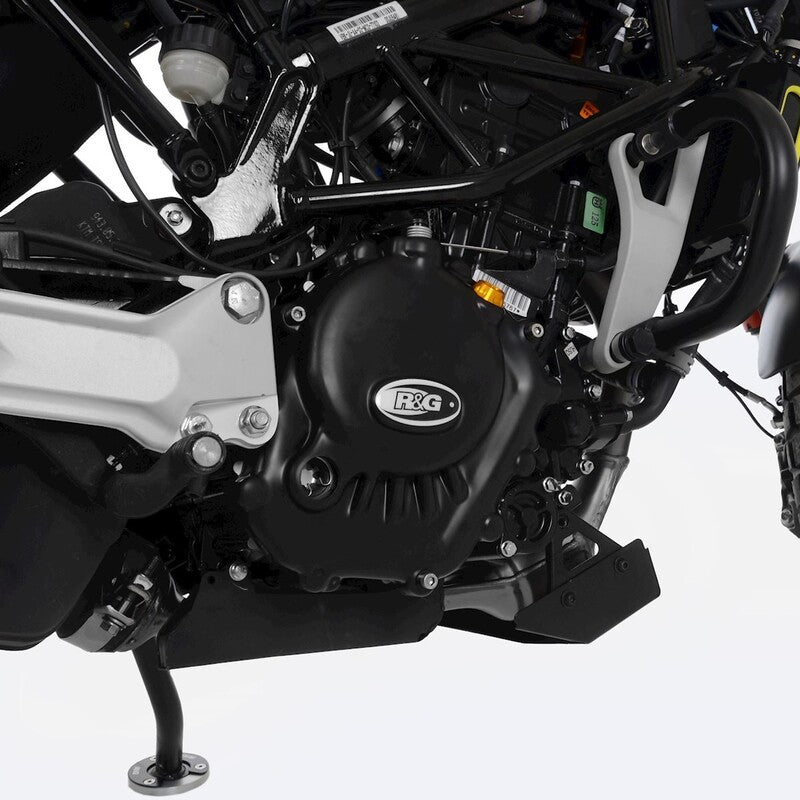 Husqvarna SVARTPILEN 125 [2021-2023] - Race Series Right Crankcase Cover Protector (Clutch) - Black Husqvarna Svartpilen 125