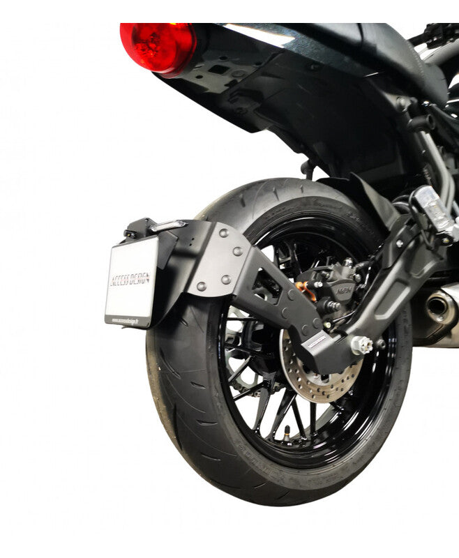 Kawasaki Z 650 [ACCESS DESIGN] - ''Wheel Fitted'' License Plate Holder - Black Kawasaki Z650RS