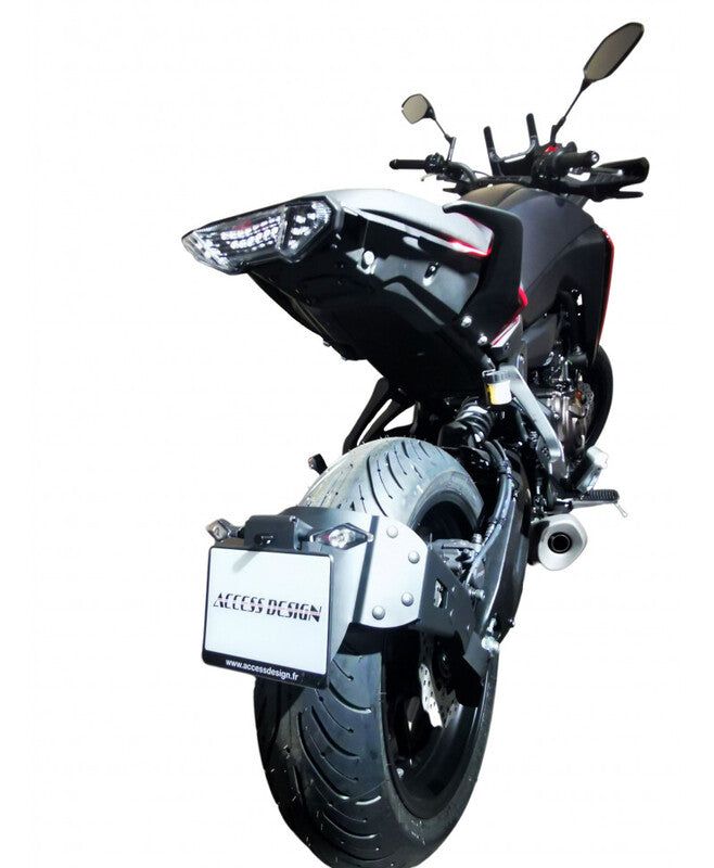 Yamaha Tracer 7 700 [ACCESS DESIGN] - ''Wheel Fitted'' License Plate Holder Black - Yamaha MT-07 Tracer
