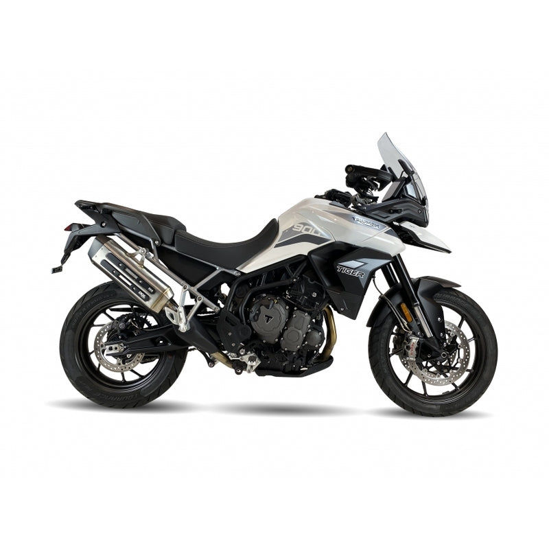 Triumph Tiger 900 Rally Pro [IXIL] - Silenziatore MXT acciaio inox / fondello nero - Triumph Tiger 900/GT/Rally - ET4066SS
