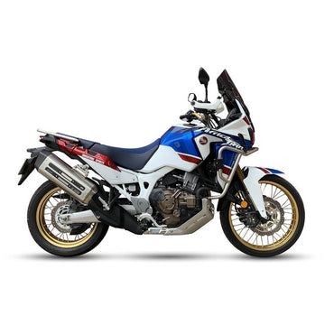 Honda Crf 1000 L Africa Tw [IXIL] - MXT muffler stainless steel / end cap black - EH6082SS - 0