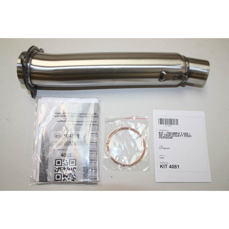 Triumph Speed ​​Triple 955 [IXIL] - Hexoval end pot stainless steel / end cap stainless steel black - OT4081VSE
