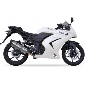 Kawasaki Ninja 250 [IXIL] - Hexoval muffler stainless steel black / end cap stainless steel - OK7034VSE