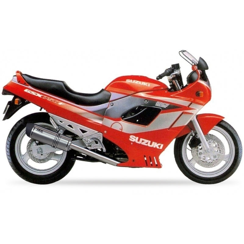 Suzuki Gsx 600 [IXIL] - Terminale Hexoval acciaio inox / fondello nero
