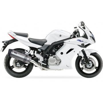 Suzuki Sv 650 [IXIL] - Hexoval Endtopf Edelstahl / Endkappe schwarz