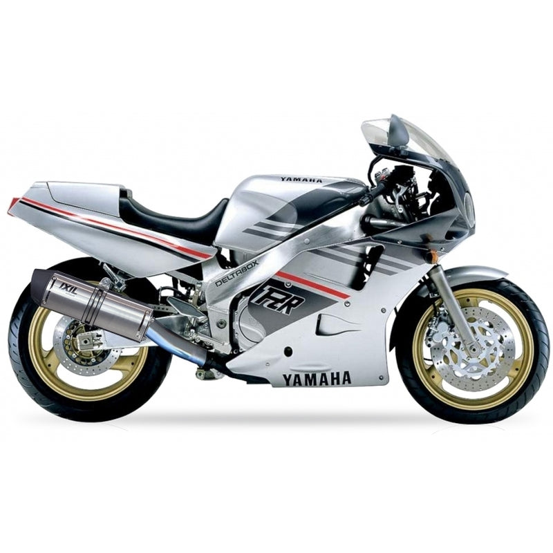Yamaha Fzr 1000 [IXIL] - Silenziatore esovale in acciaio inox / fondello in acciaio inox nero - OY9081VSE