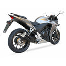 Honda CB 500 F PC45 [2013-2015] - Hyperlow silencer stainless steel black / end cap aluminum - XH6333XB