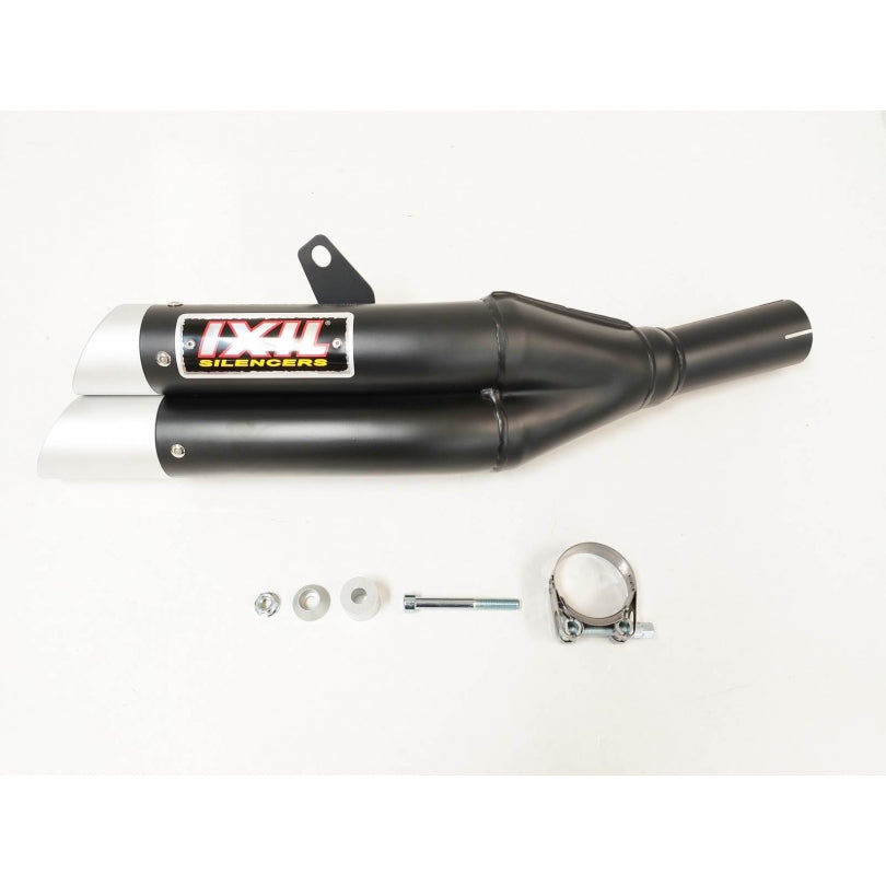Honda CBR 500 R PC44 [2013-2015] - Hyperlow silencer stainless steel black / end cap aluminum - XH6333XB