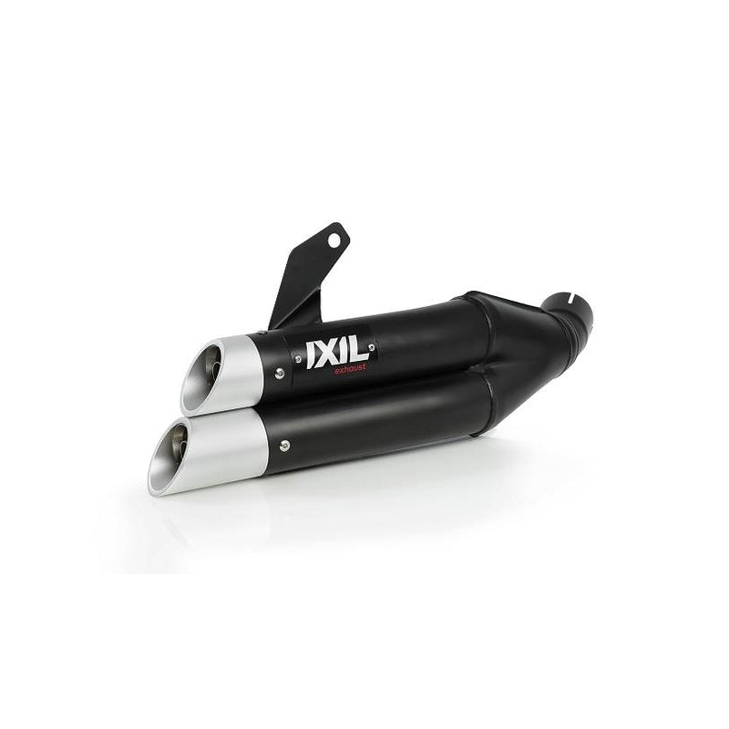 Honda Nc 700 [IXIL] - Hyperlow Endtopf Edelstahl schwarz / Endkappe Aluminium - XH6362XB