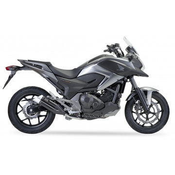 Honda Nc 700 [IXIL] - Silencieux Hyperlow acier inoxydable noir / embout aluminium - XH6362XB - 0
