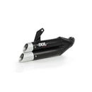 Kawasaki Ninja 300 [IXIL] - Terminale Hyperlow acciaio inox nero / fondello alluminio - XK7336XB