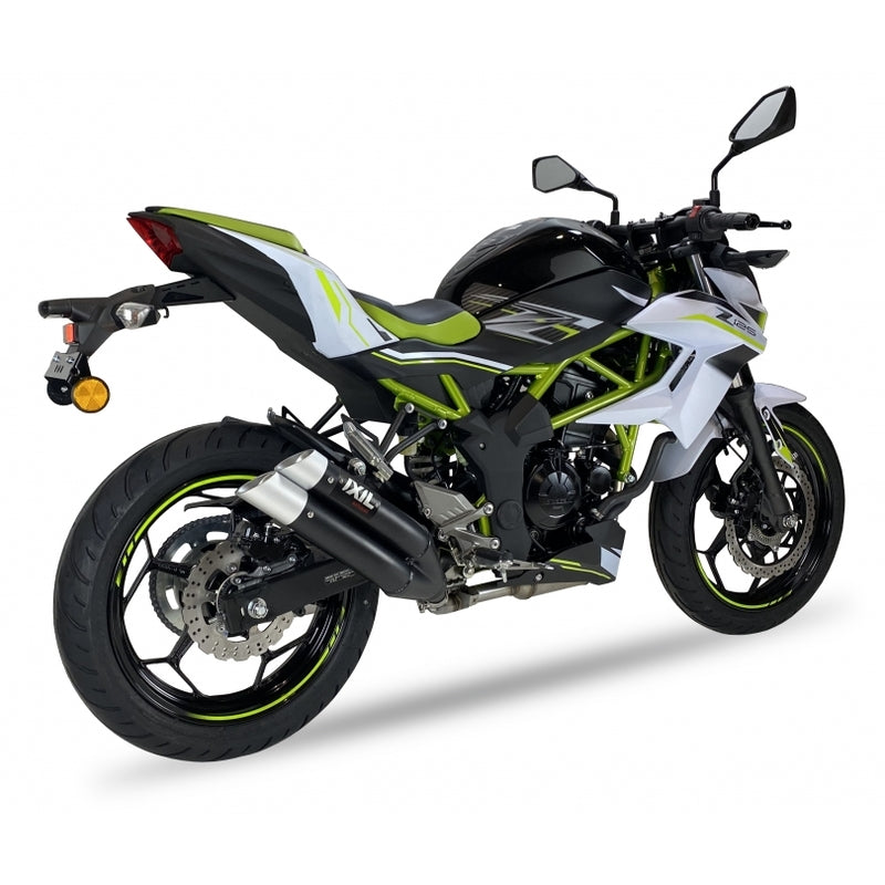 Kawasaki Ninja [IXIL] - Hyperlow Endtopf Edelstahl schwarz / Endkappe Aluminium - XK7337XB