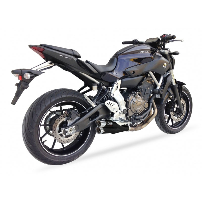 Yamaha Tracer 700 [IXIL] - Hyperlow complete system stainless steel black / polished aluminum - XY9362XB