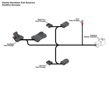 Harley -Davidson Pan America 1250 RA1250 [Denali] - cable adapter for lighting control - 0