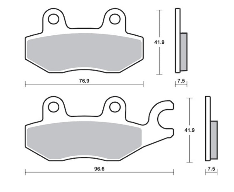 Kawasaki Ninja 400 [TECNIUM] - Proffesional Racing brake pads sintered metal - MSR455