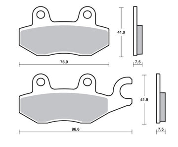 Kawasaki Ninja 400 [TECNIUM] - Proffesional Racing brake pads sintered metal - MSR455