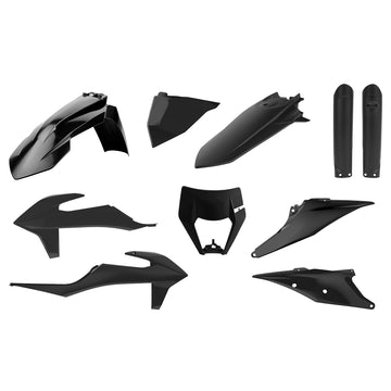 KTM 250 EXC TPI SIX Days [2020-2023] - Plastik-Kit Schwarz - KTM EXC/EXC-F