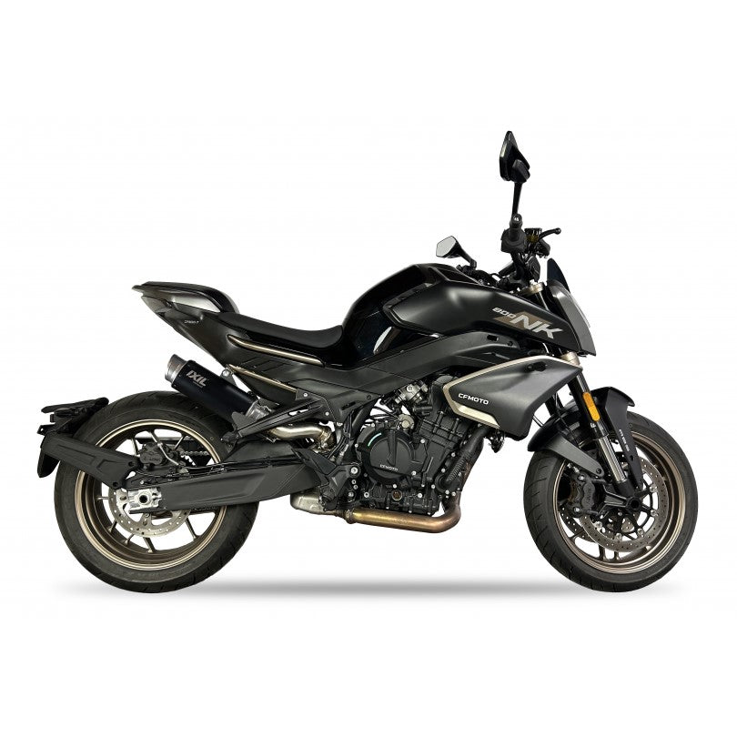 CF Moto 800 NK Advanced [2023-2024] - Silenziatore Slip-On RC3B Acciaio inossidabile Nero