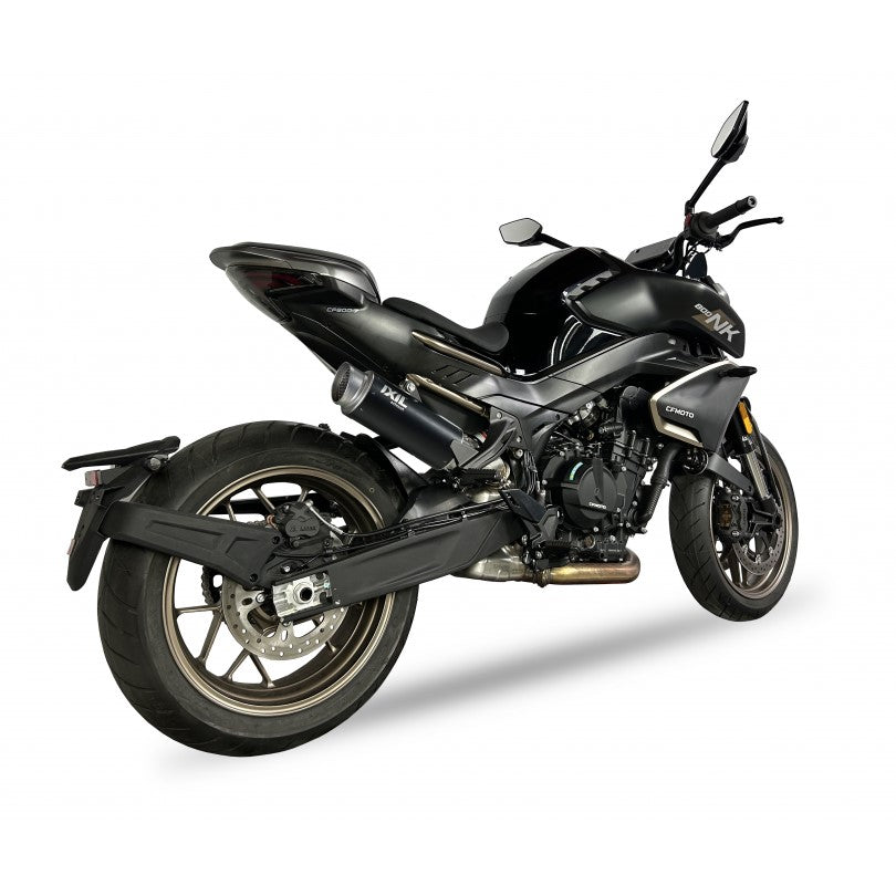 CF Moto 800 NK Advanced [2023-2024] - Silenziatore Slip-On RC3B Acciaio inossidabile Nero