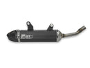 Yamaha YZ 250 (CG 20) [2005] - Carby silencer black aluminum/carbon end cap