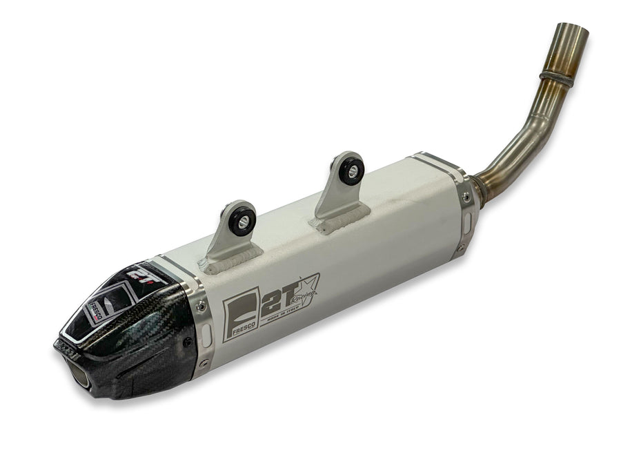 HUSQVARNA TE 250 I [2020-2022] - Silenziatore Carby alluminio bianco/fondello carbonio