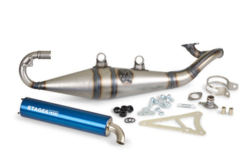 MBK Nitro 50 2T LC [2000–] - Auspuff Pro Replica MK2 Blau
