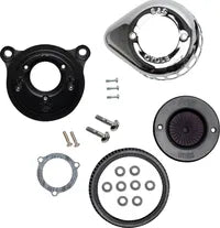 Harley-Davidson FLHTCUTG 1690 Trike Tri Glide Ultra Classic [2009] - Mini Teardrop Stealth Luftfilter-Kit – Oberfläche: Silber – Bild 8