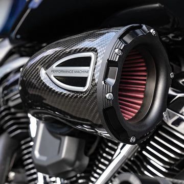 harley davidson touring [PERFORMANCE MACHINE (PM)] - Kit de filtre à air en fibre de carbone série C4