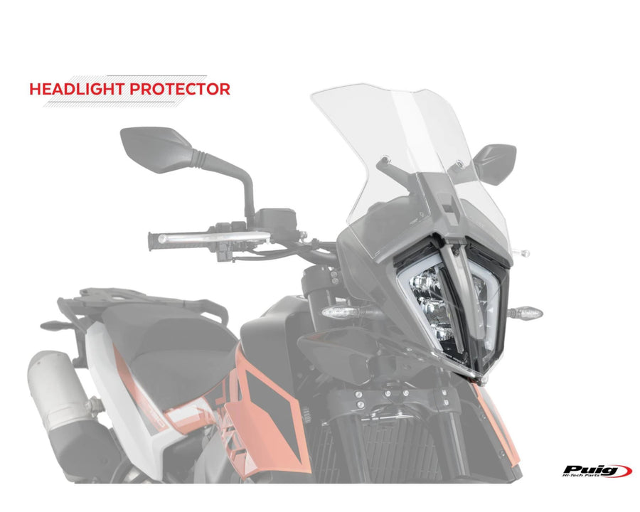 KTM 390 ADVENTURE SW [2024] – Headlight protection – Transparent