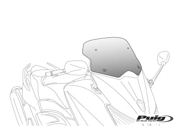 SYM JET X 125 [2025] – Parabrezza V-Tech Line Touring – Fortemente colorato