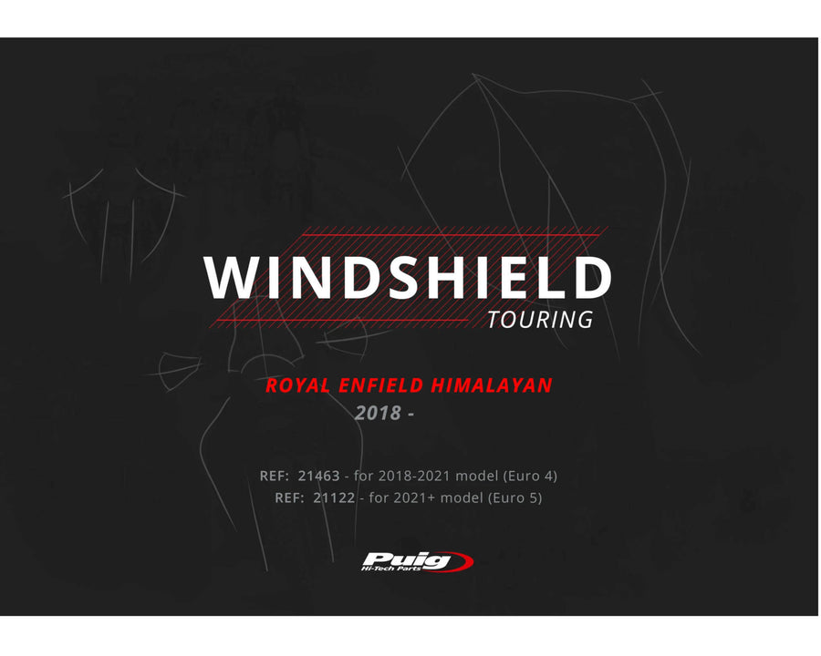 ROYAL ENFIELD HIMALAYAN 410 [2020] – parabrezza touring – trasparente