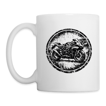Suzuki GSX-R 600 [Mug White] - Grunge Badge - Single Sided