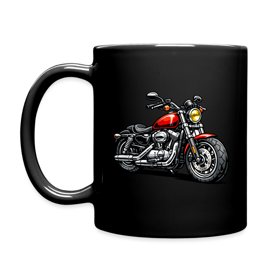Harley davidson sportster [Tasse Schwarz] - Karikatur - Einseitig
