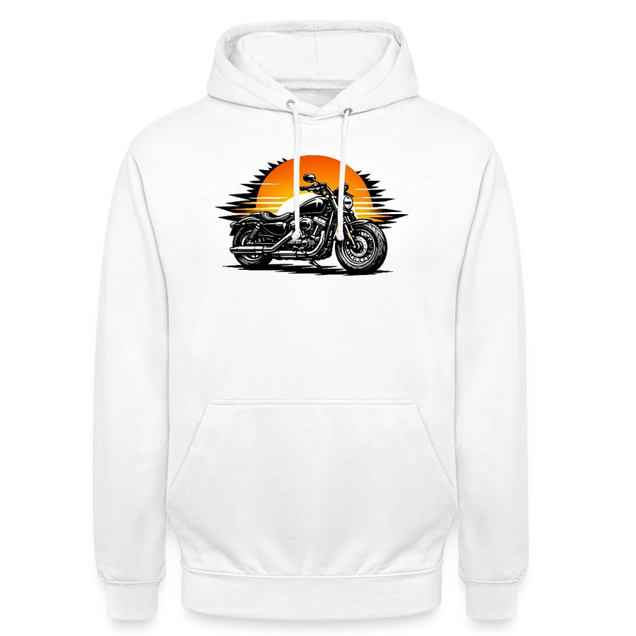 Harley davidson sportster [Hoodie] - Sunset Split - Brust Print