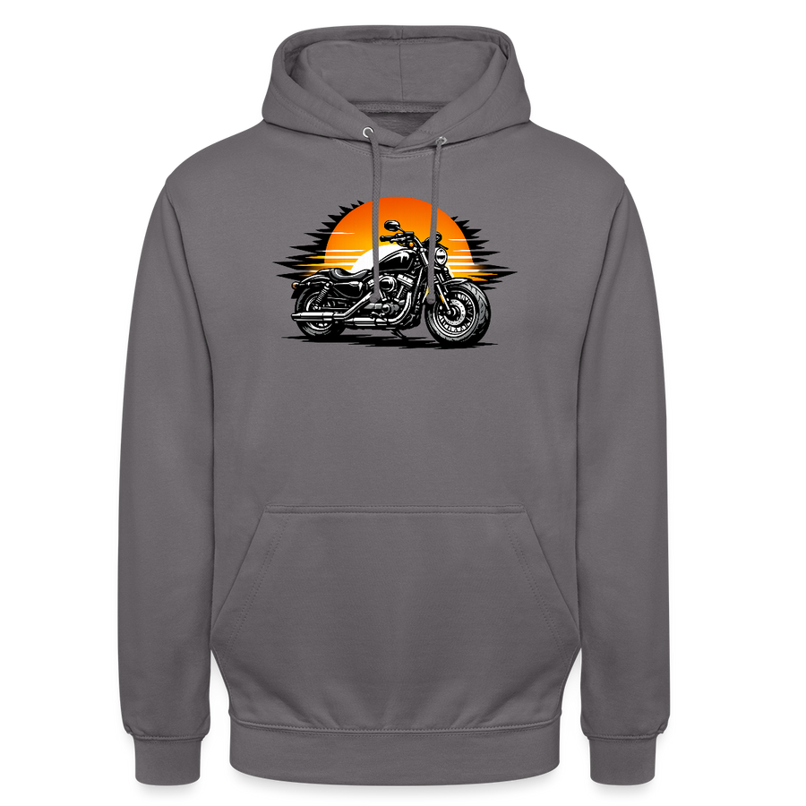 Harley davidson sportster [Hoodie] - Sunset Split - Brust Print