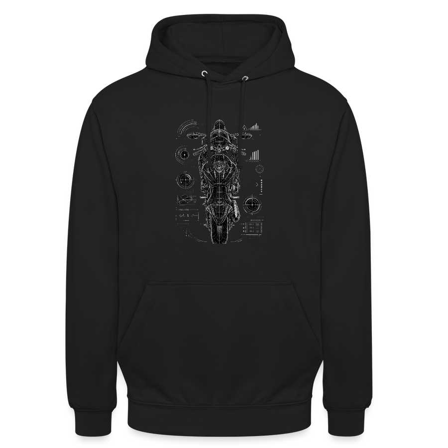 Suzuki gsx-r 600 [Hoodie] - Top-Down Tech - Chest Print