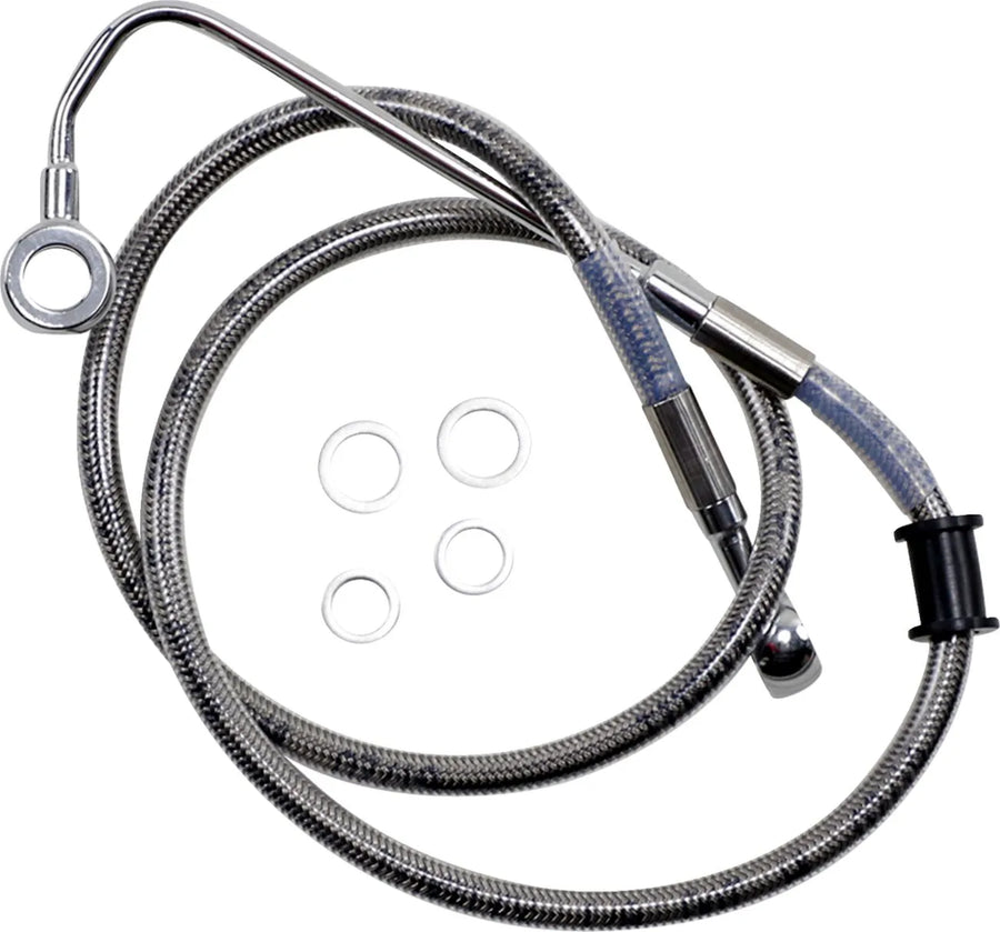 harley davidson flstc [DRAG SPECIALTIES] - Conduite de frein rallongée en acier inoxydable
