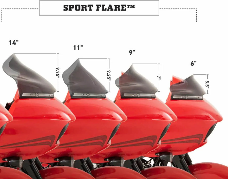 harley davidson touring [KLOCK WERKS] – Pro Touring Flare™ Windschutzscheibe